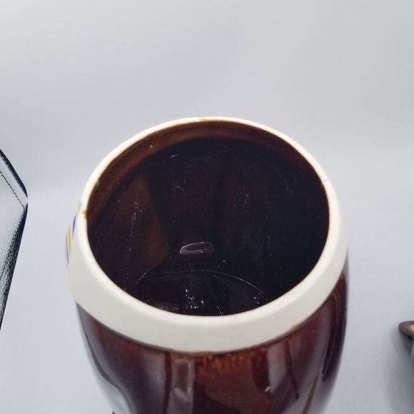 Bear Cookie Jar by M. Kamenstein Portugal Yogi Bear with Tie Grown Up Teddy - Picture 6 of 13